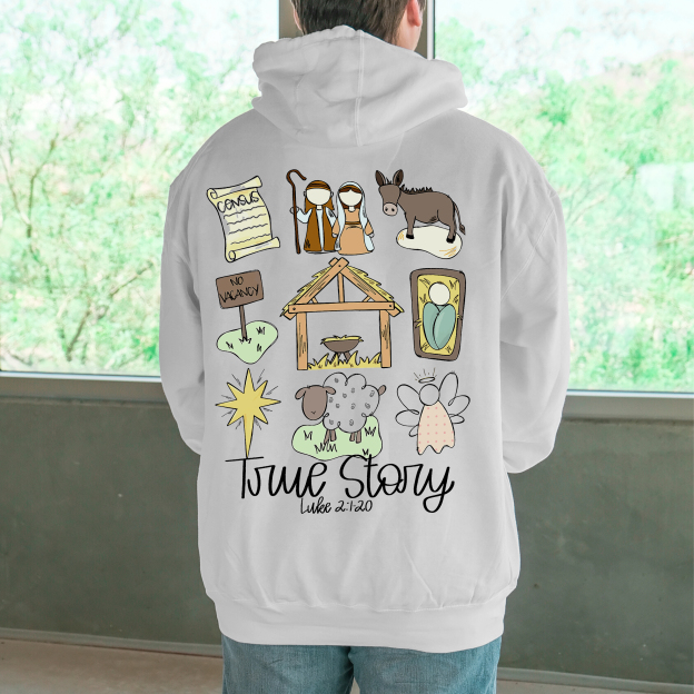 True Story Unisex Cotton Drawstring Hoodie