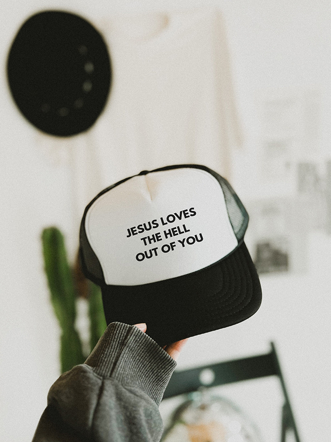 Jesus Loves You Unisex Mesh Baseball Cap-LOVELLX