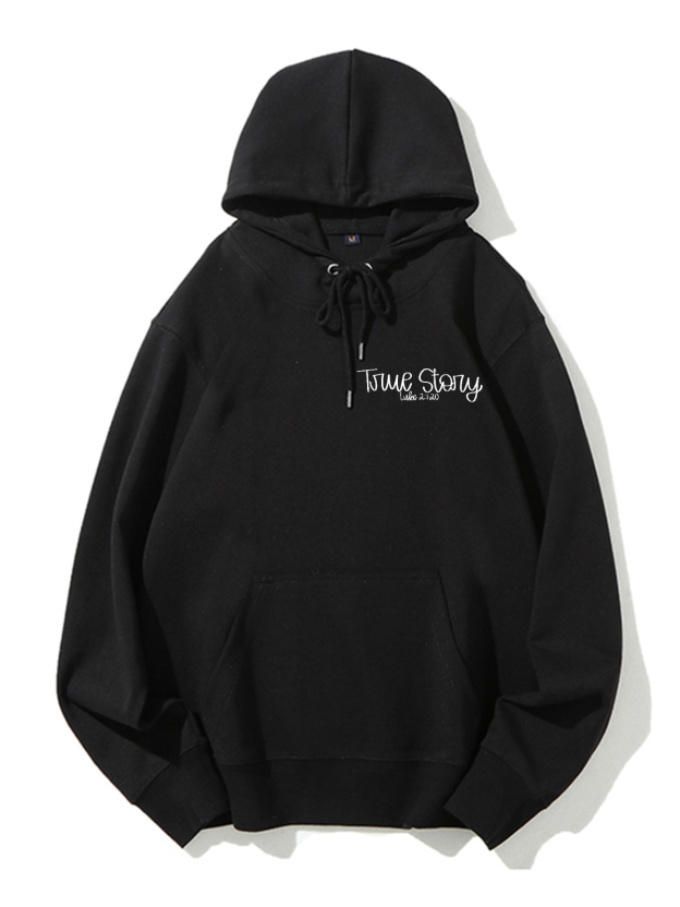 True Story Unisex Cotton Drawstring Hoodie