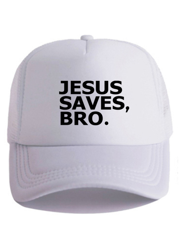 Jesus Saves Bro Unisex Mesh Baseball Cap-LOVELLX