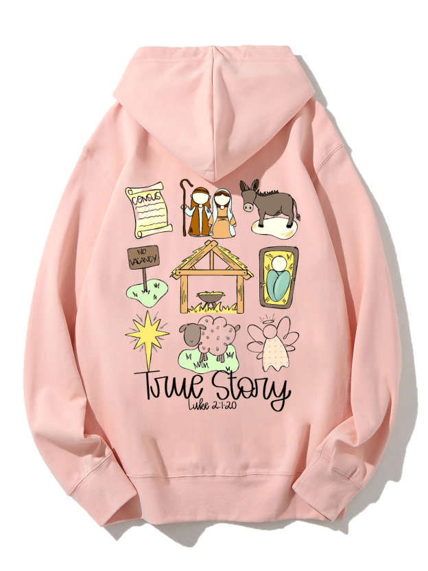 True Story Unisex Cotton Drawstring Hoodie