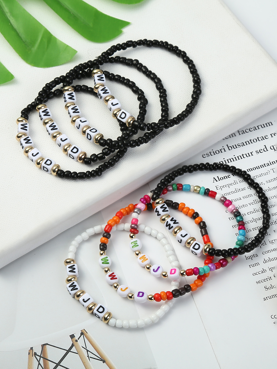 WWJD Beaded Bracelet-LOVELLX