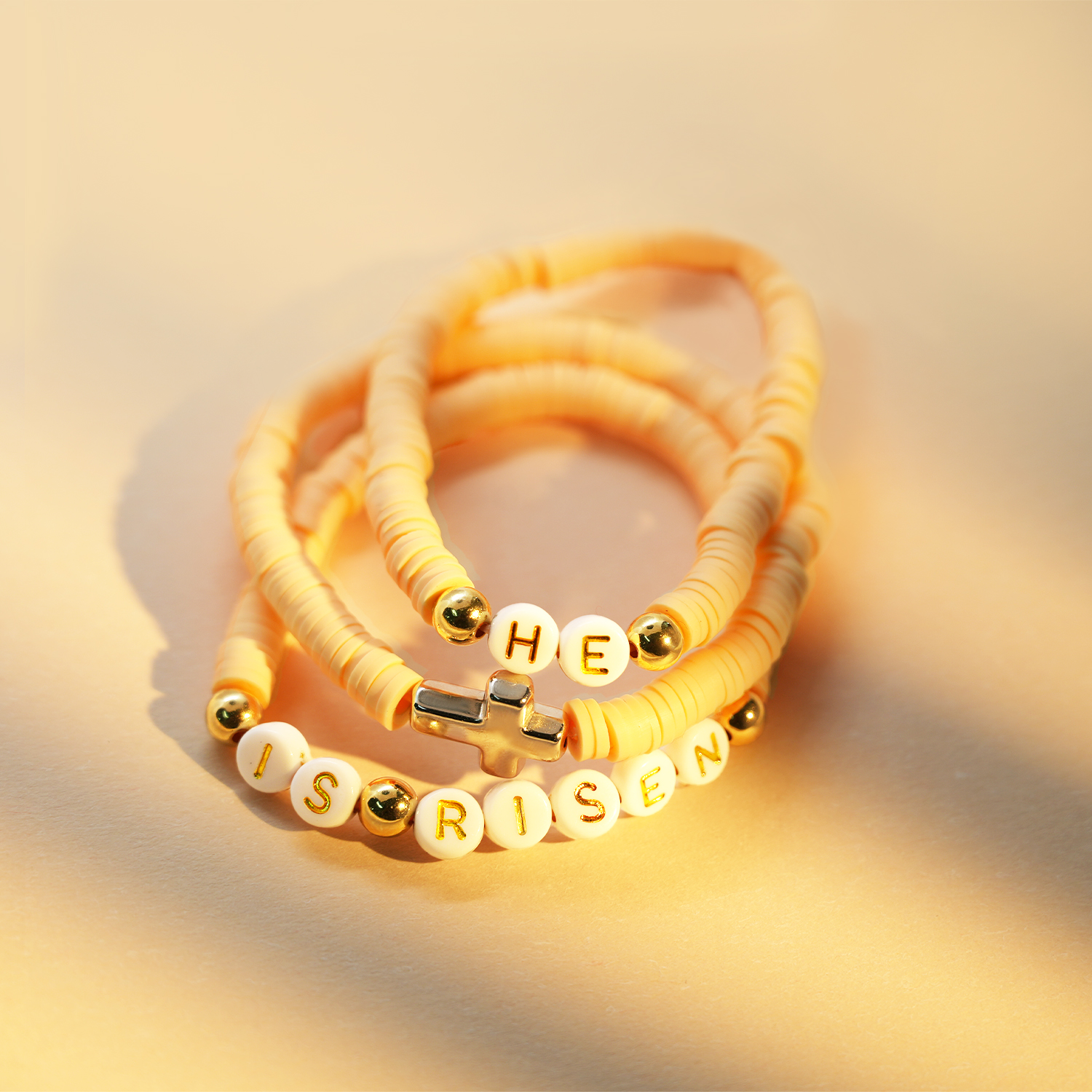 Handmade Christian Quote Beaded Bracelet