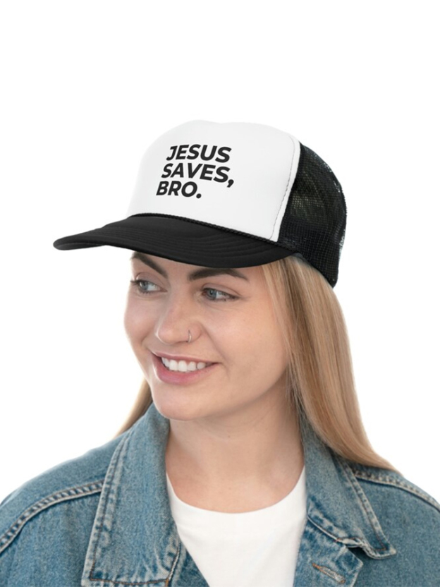 Jesus Saves Bro Unisex Mesh Baseball Cap-LOVELLX