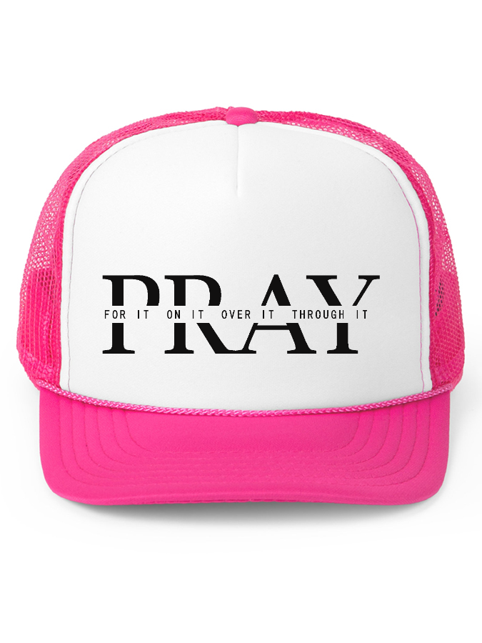 Pray Unisex Cotton Mesh Baseball Cap-LOVELLX