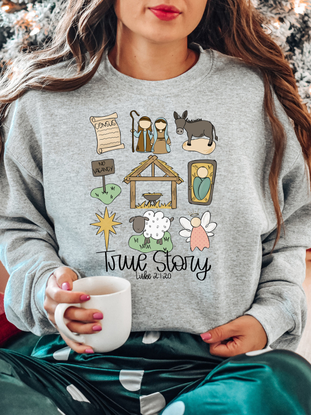 True Story Unisex Cotton Sweatshirt