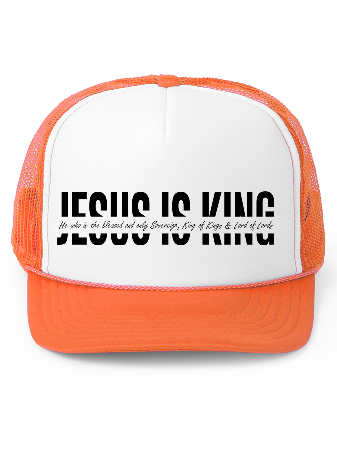 Jesus Is King Unisex Mesh Baseball Cap-LOVELLX