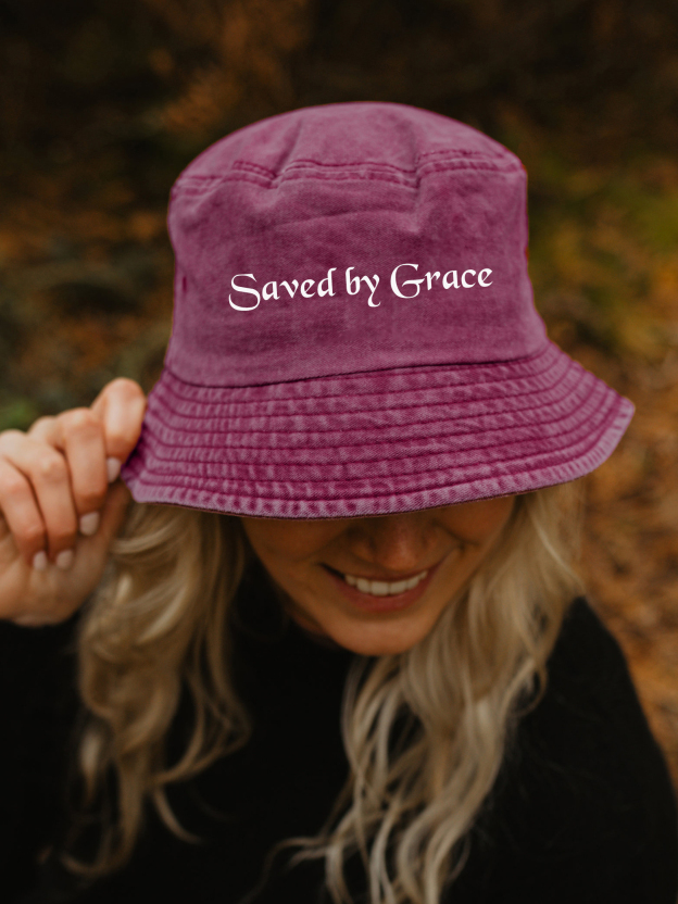 Personalized Christian Unisex Washed Bucket Hat-LOVELLX