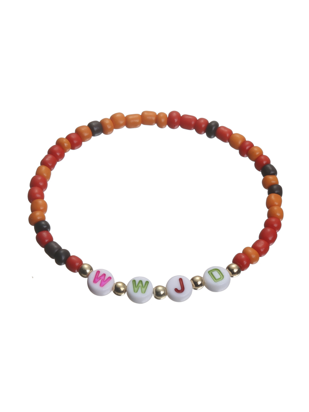 WWJD Beaded Bracelet-LOVELLX