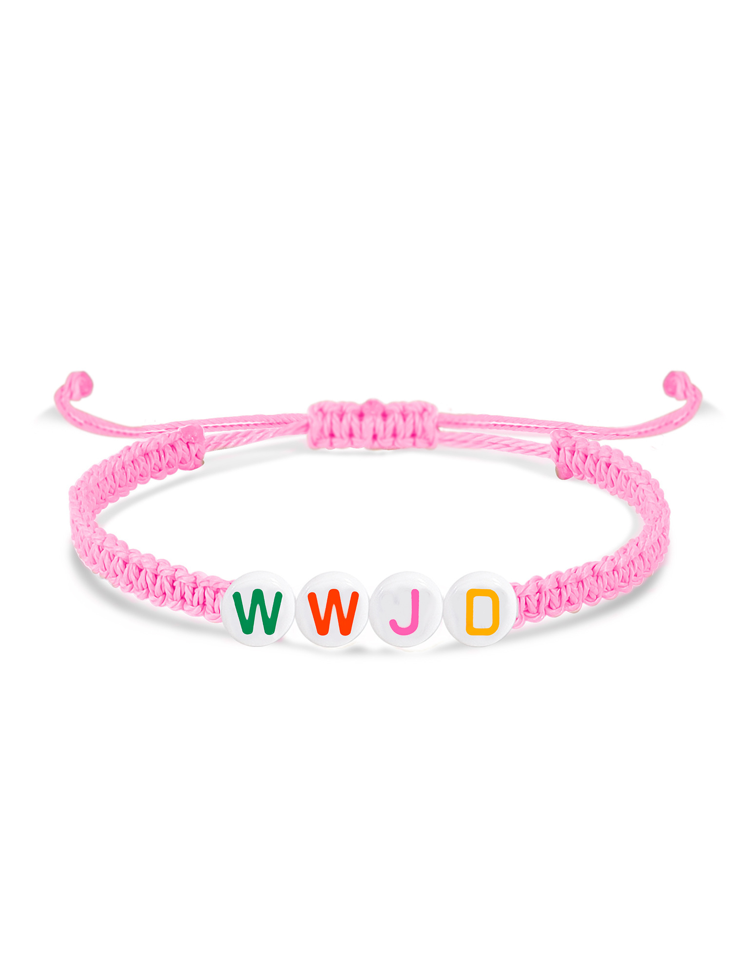 WWJD Letter Braided Bracelet Elastic Bracelet Set-LOVELLX