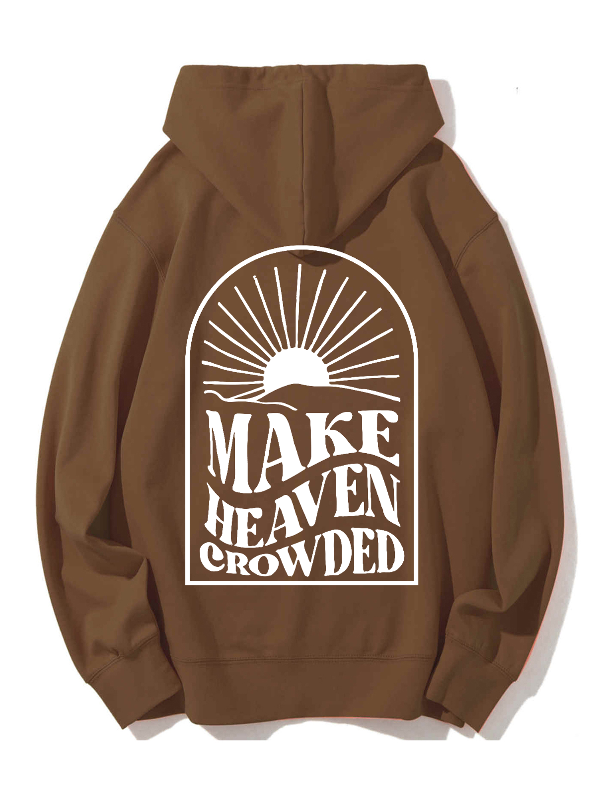 Make Heaven Crowded Unisex Cotton Drawstring Hoodie