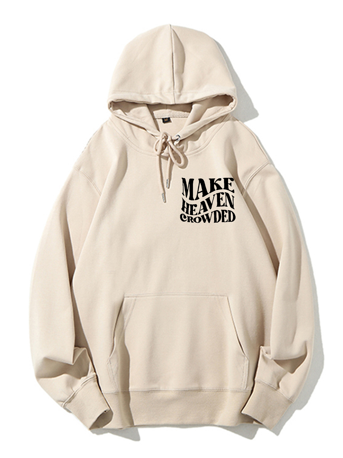 Make Heaven Crowded Unisex Cotton Drawstring Hoodie