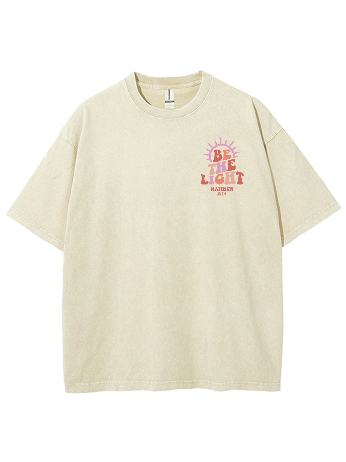Be The Light Unisex Washed T-Shirt