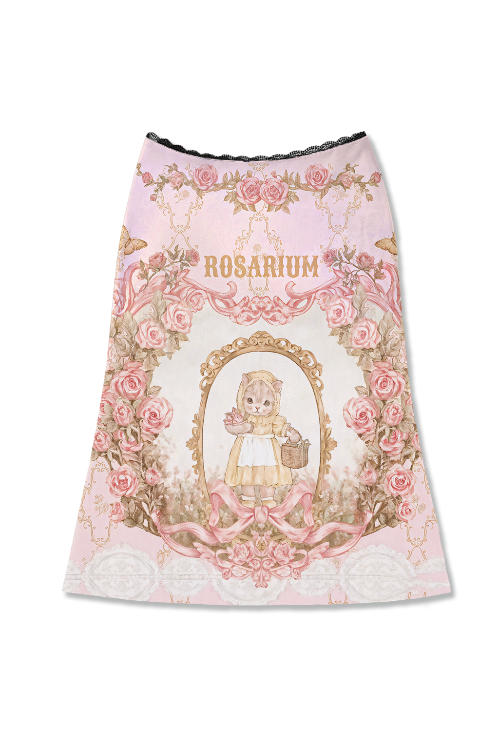 Chicshe Pink Leopard Print Y2K Print Midi Skirt