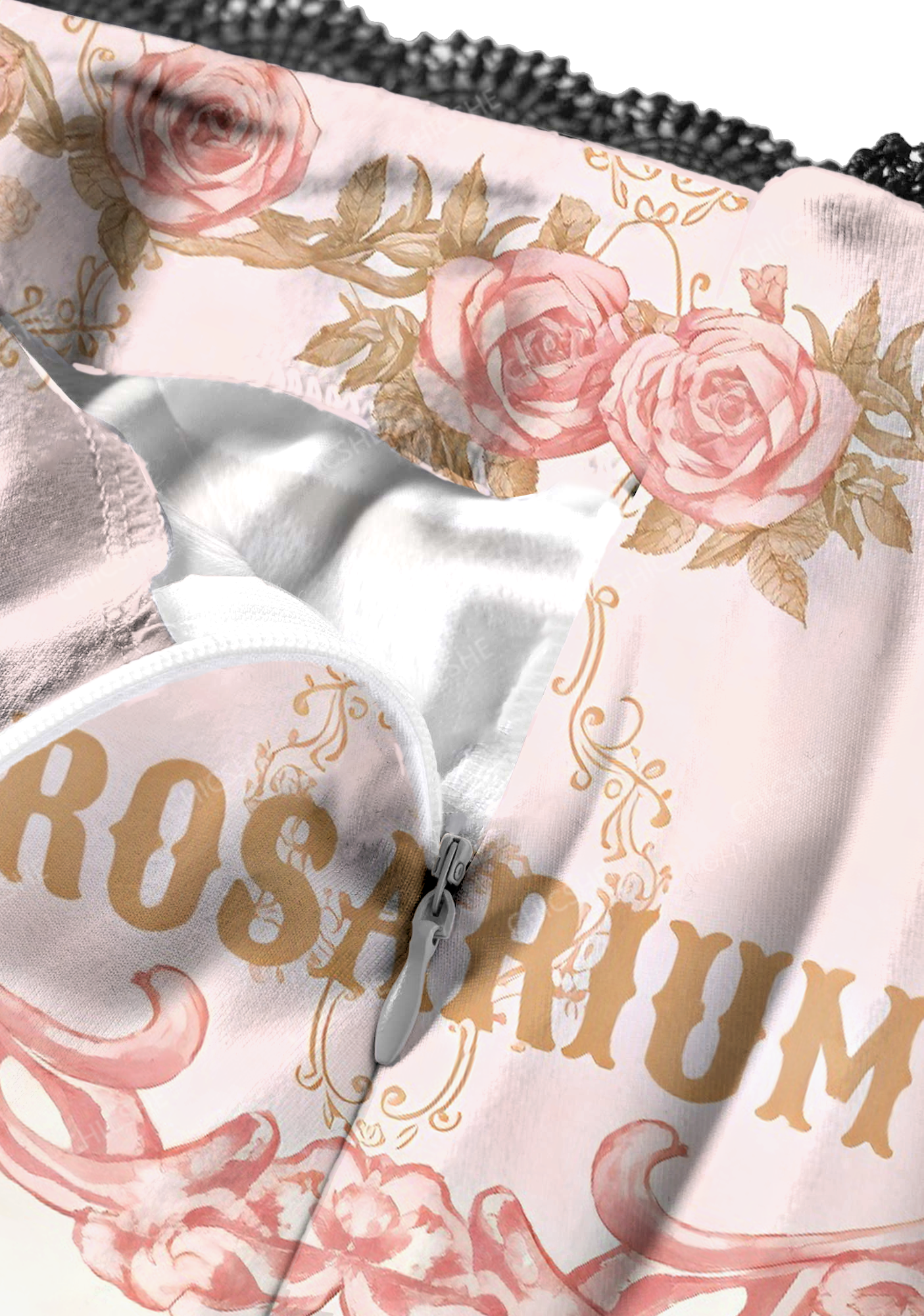 Chicshe Rosarium Y2K Print Midi Skirt 