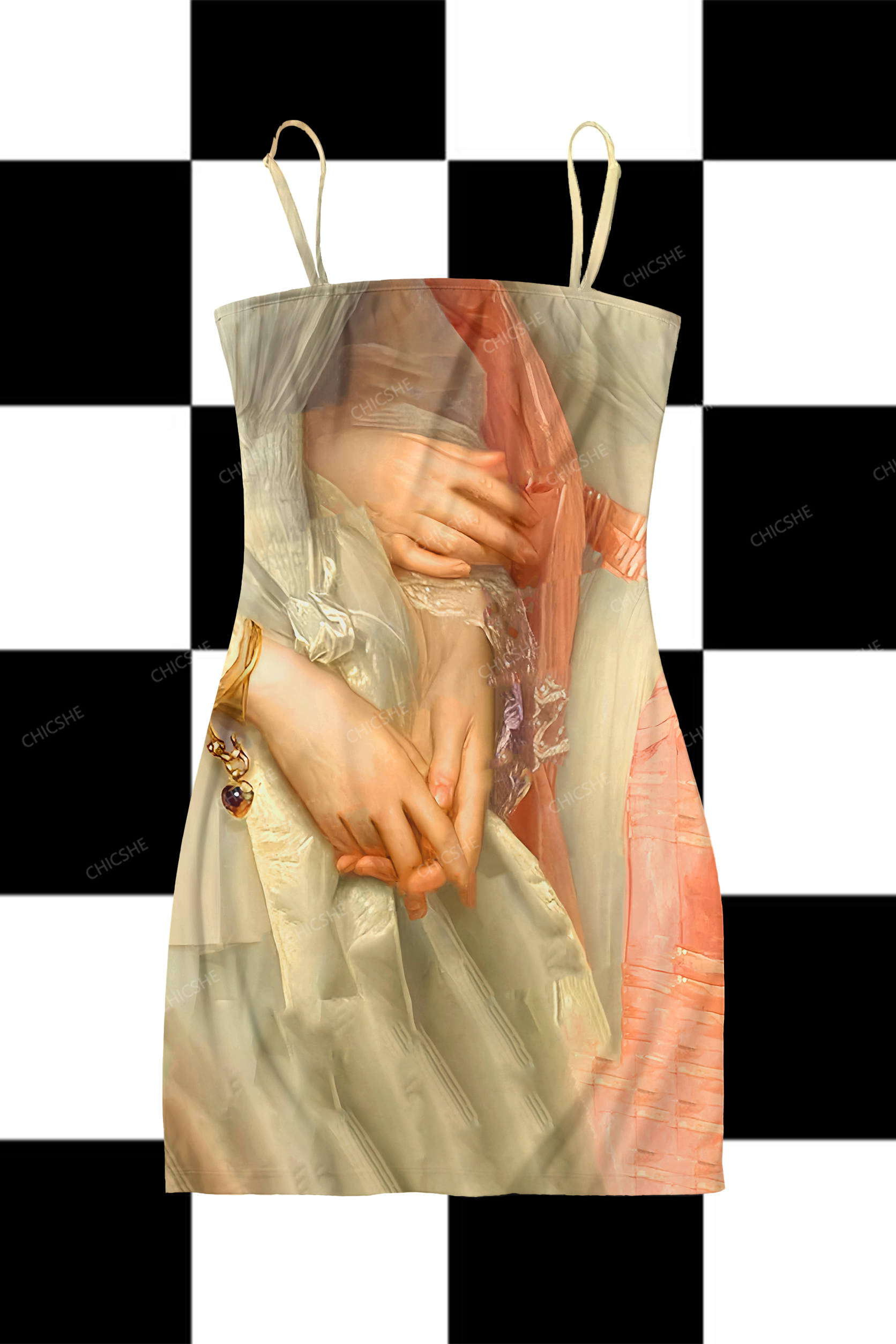 Good Friends Pride Y2K Print Slip Dress Chicshe