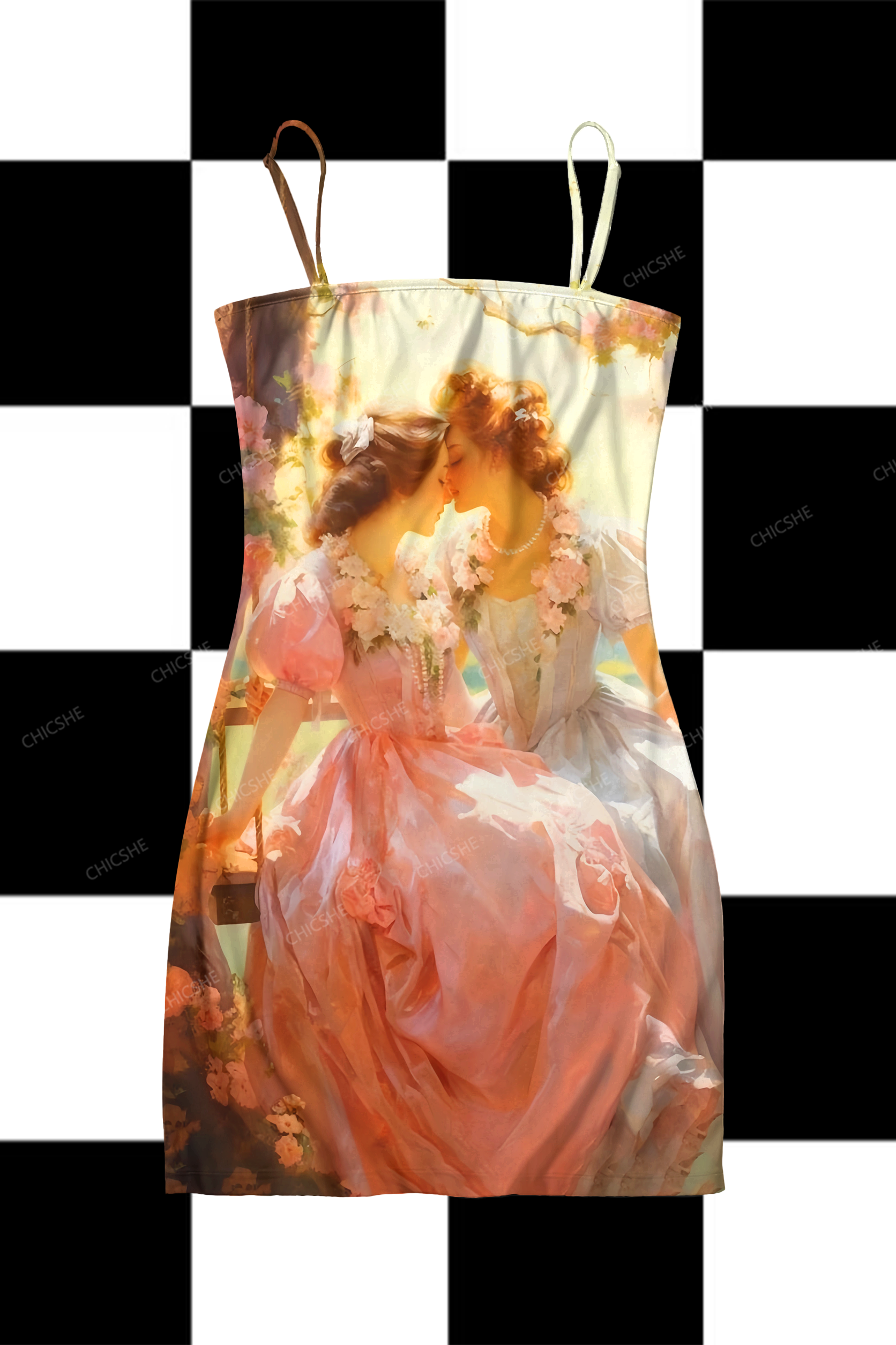 Chicshe She And She Pride Y2K Print Slip Dress  