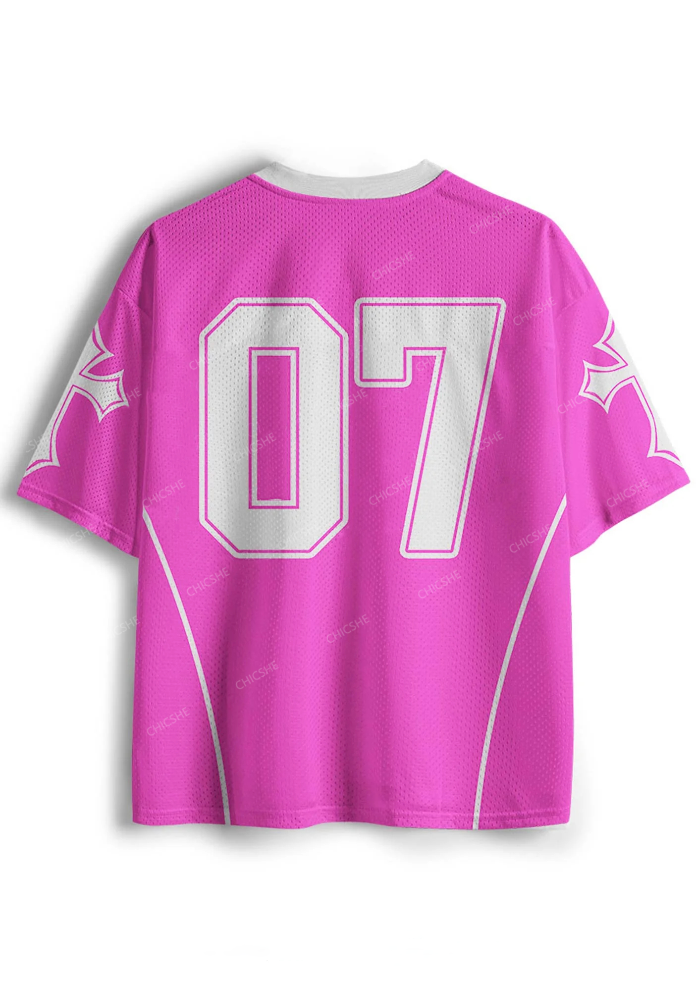 Pink Cxxt Y2K Mesh Jersey Shirts Chicshe 