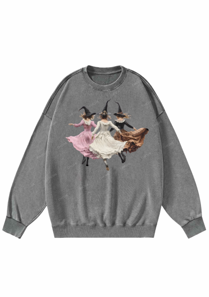 Chicshe Halloween Girls Y2K Washed Sweatshirts 