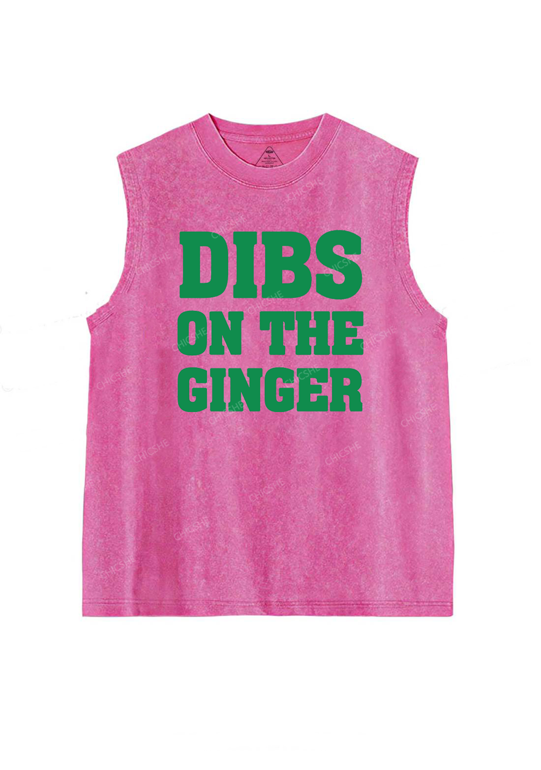 Dibs On The Ginger St Patricks Y2K Washed Tank Chicshe