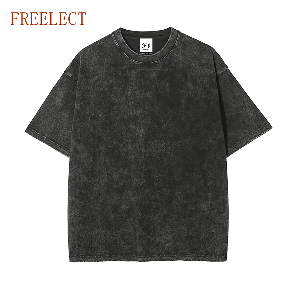Washed Denim  Blank Heavyweight Tee Unisex Freelect