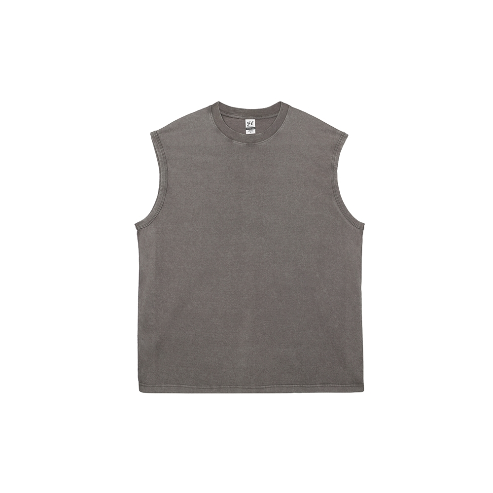 Unisex sleeveless vest, loose fit  casual basic sports vest  streetwear  Freelect