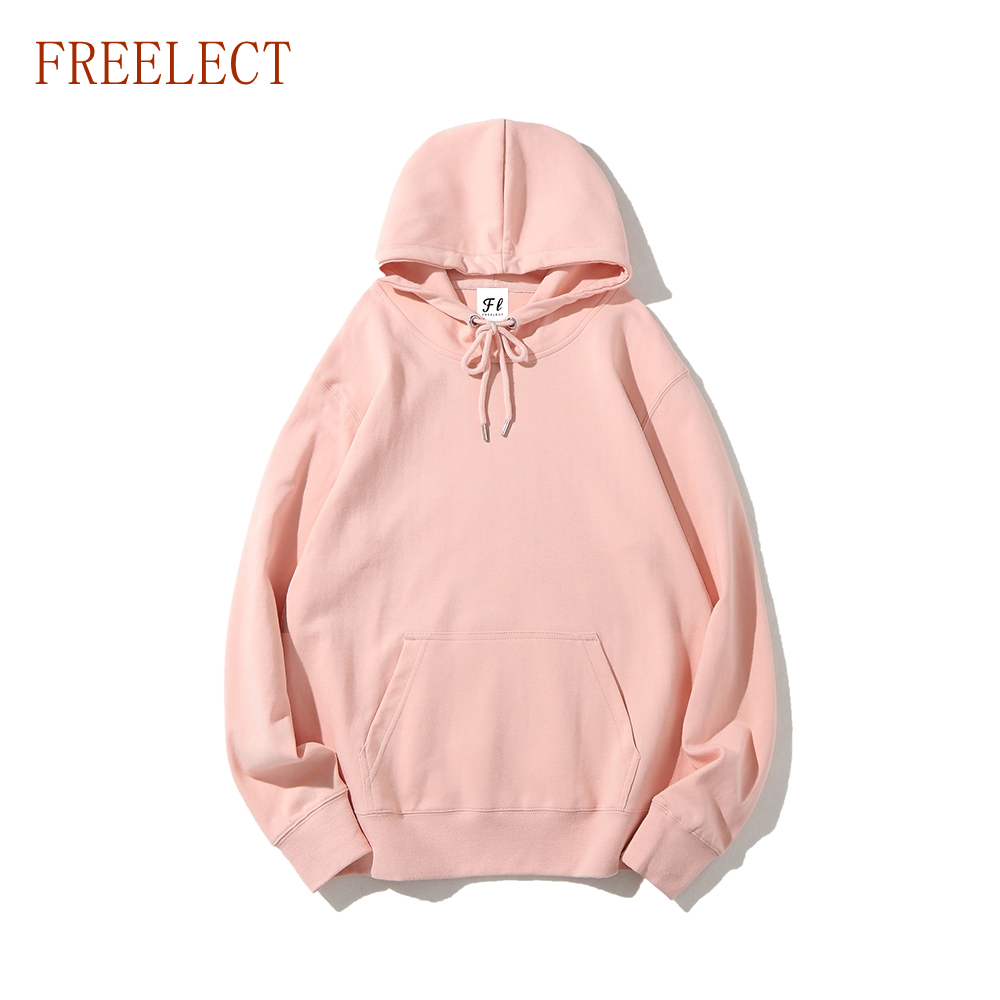 Freelect Basic Cotton Hoodies Unisex Pullover Hooded Sweatshirts