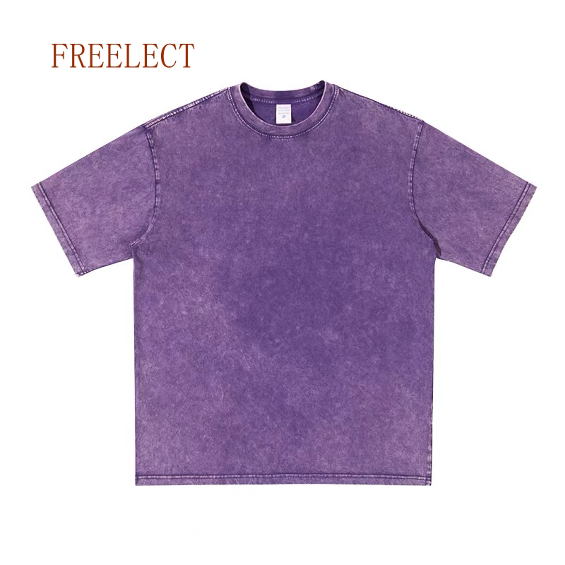 Washed Denim  Blank Heavyweight Tee Unisex Freelect