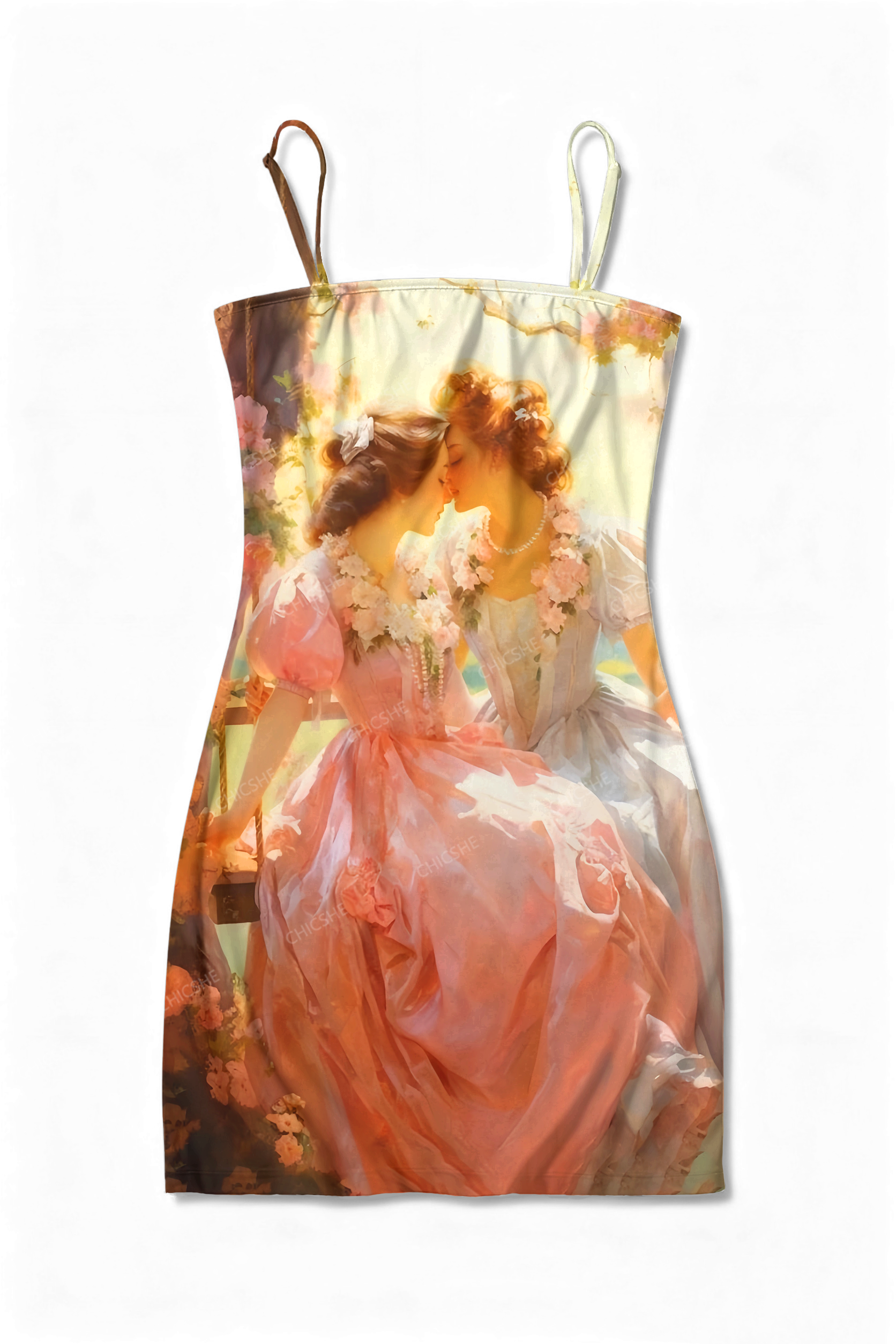 Chicshe She And She Pride Y2K Print Slip Dress  