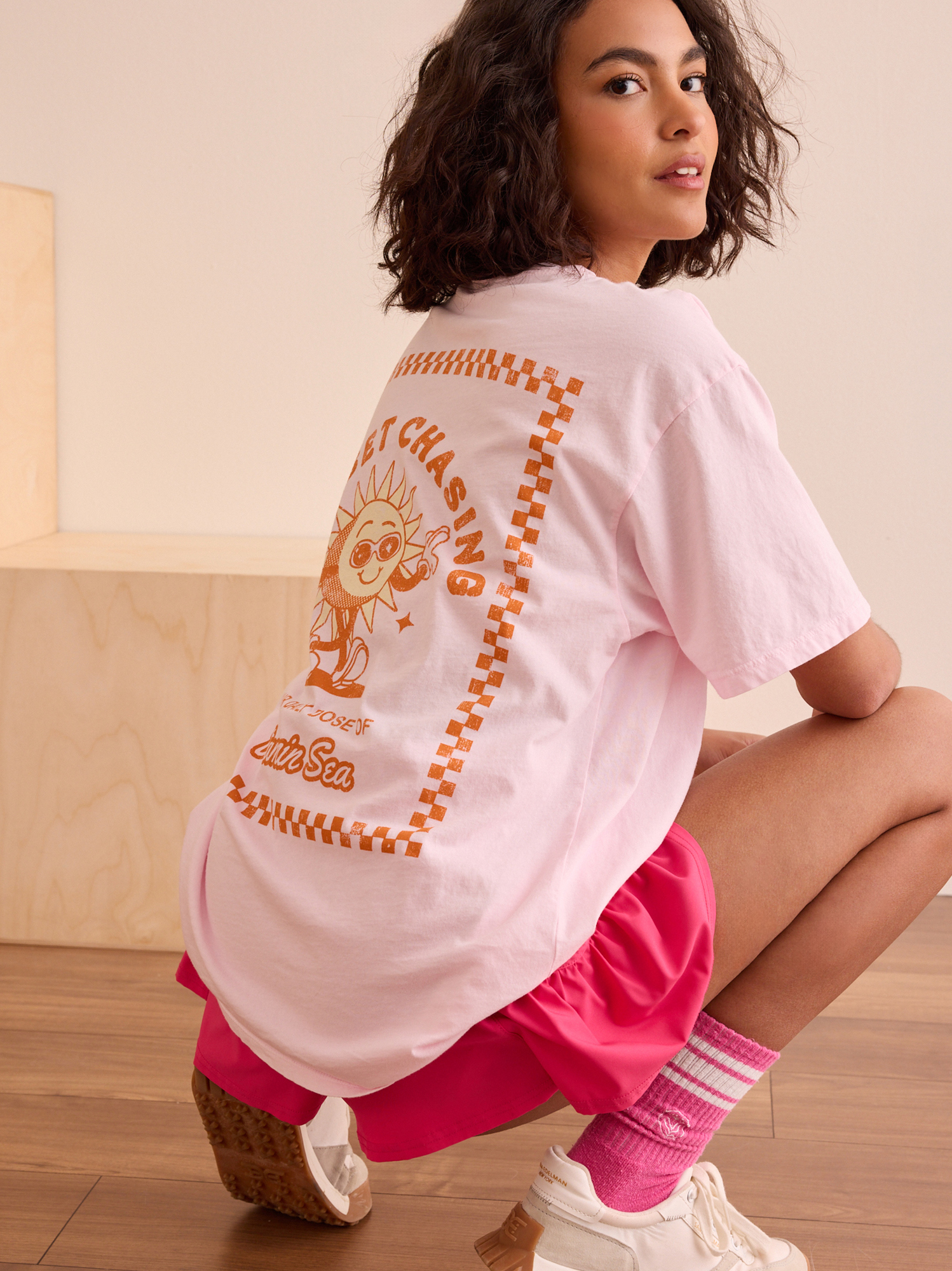 Vitamin Sea Oversized Graphic Tee Summer Beach T-Shirt