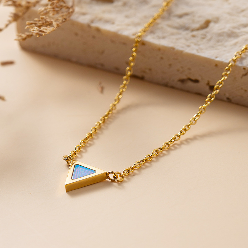 Ladies Opalite Necklace Collarbone Chain
