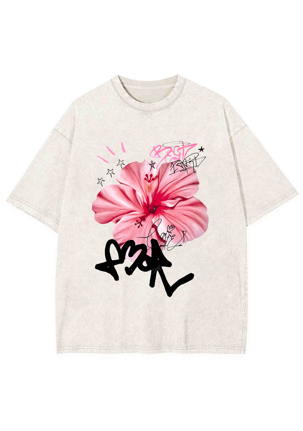 Chicshe Blooming Flowers Y2K Shirts Washed Tee