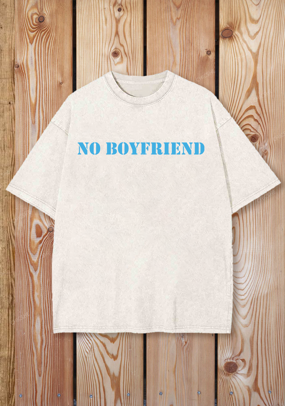 Chicshe No Boyfriend Y2K Shirts Washed Tee
