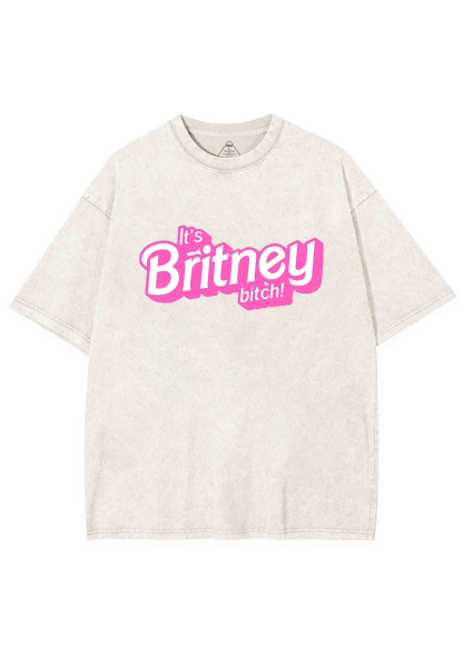 It's Britney Bixch Y2K Washed Tee Chicshe