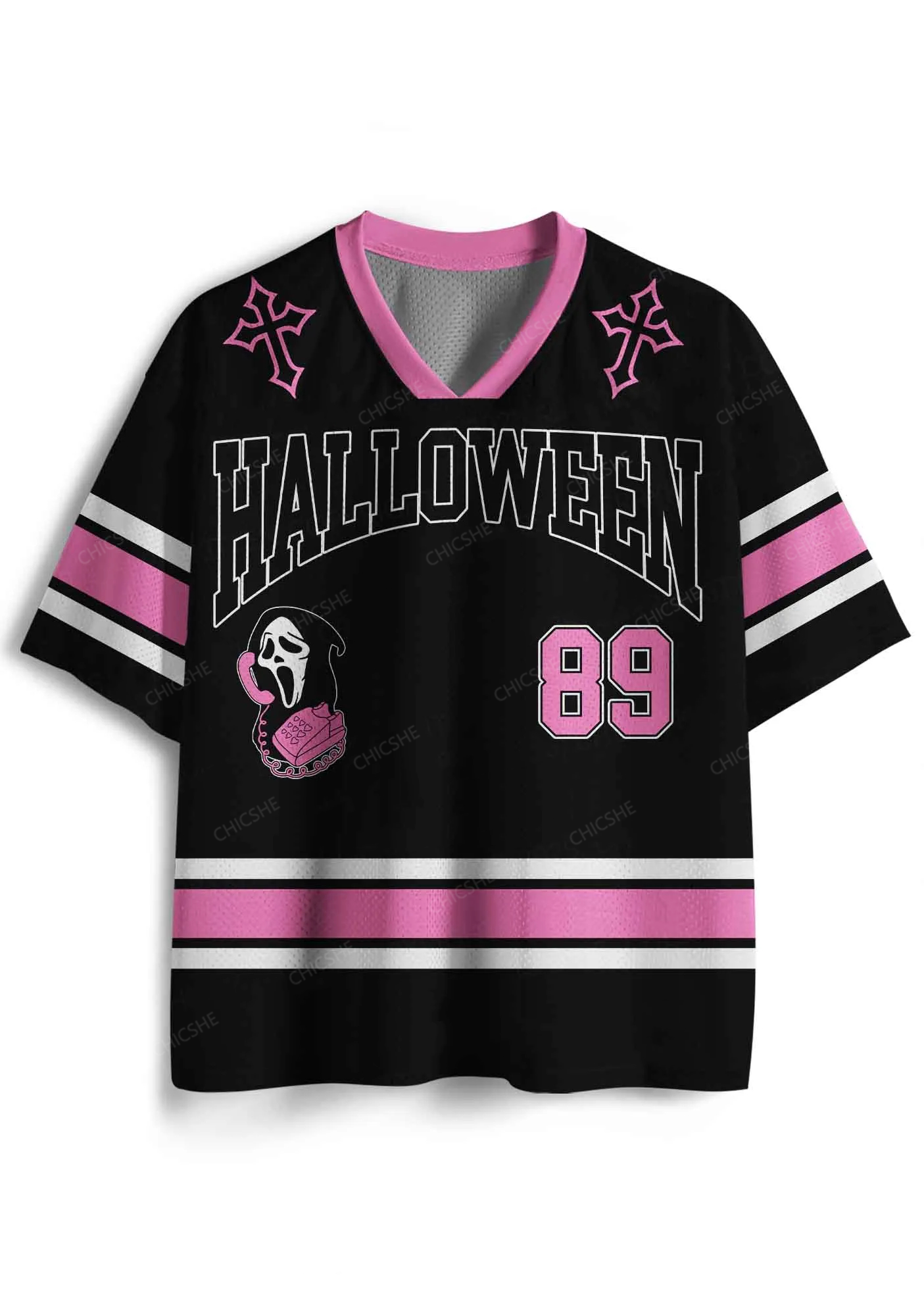 Halloween Custom Horror Call Y2K Sport Jersey Shirts Cherrykitten