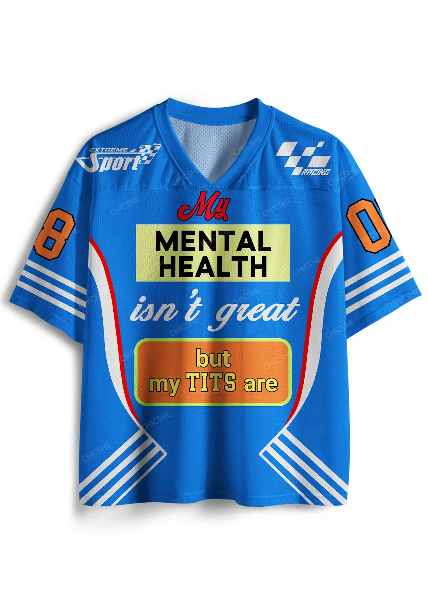 Custom My Mental Health Isnt Great Y2K Sport Jersey Shirts Chicshe