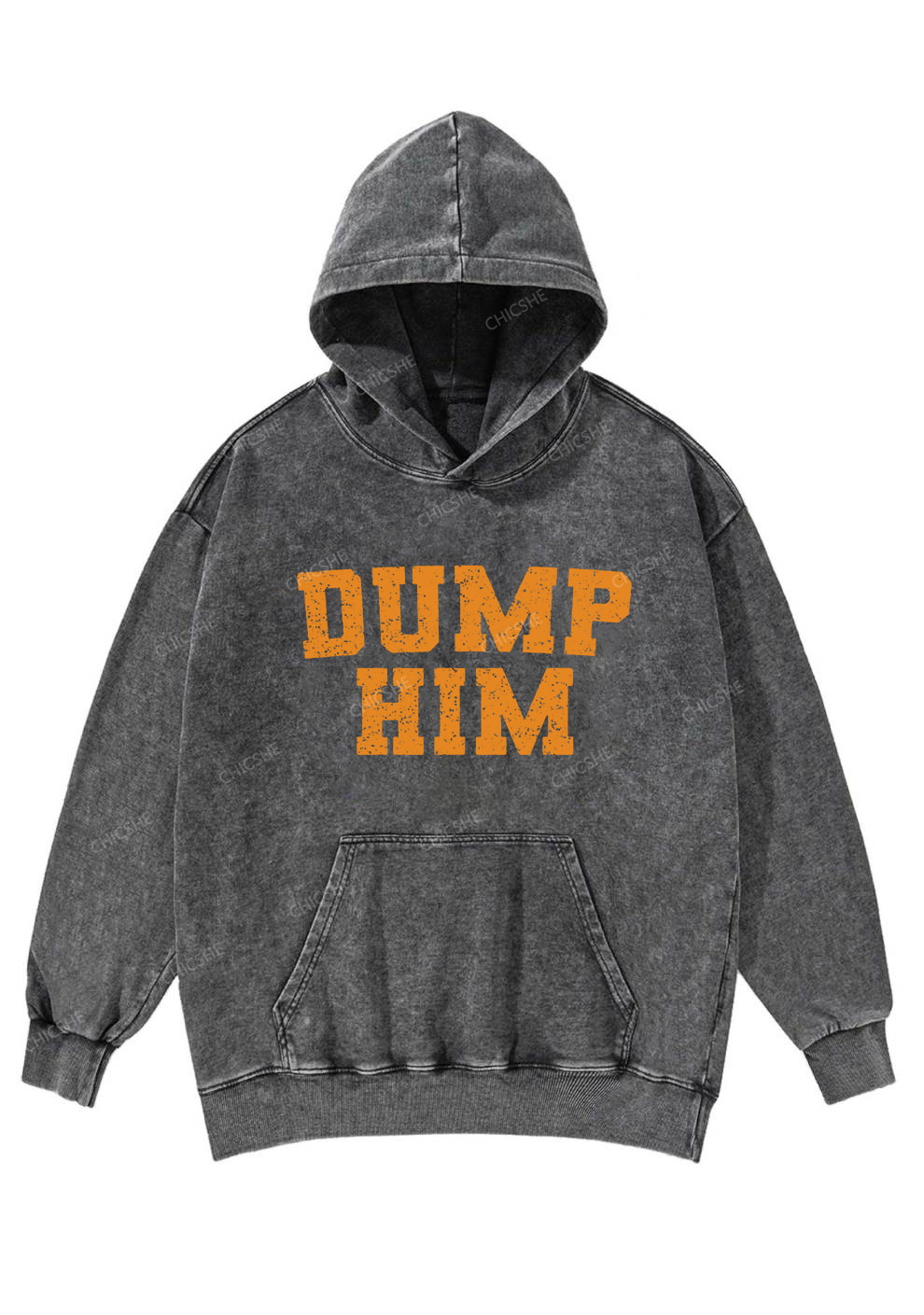 Dump Him Y2K Washed Hoodie Cherrykitten