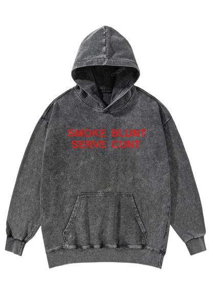 Smoke Blunt Y2K Washed Hoodie Chicshe