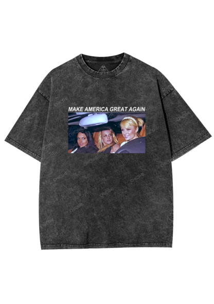 Make America Great Again Y2K Washed Tee Chicshe