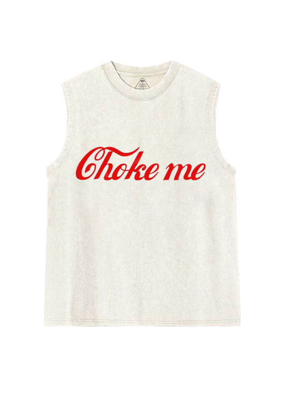 Choke Me Y2K Washed Tank Chicshe