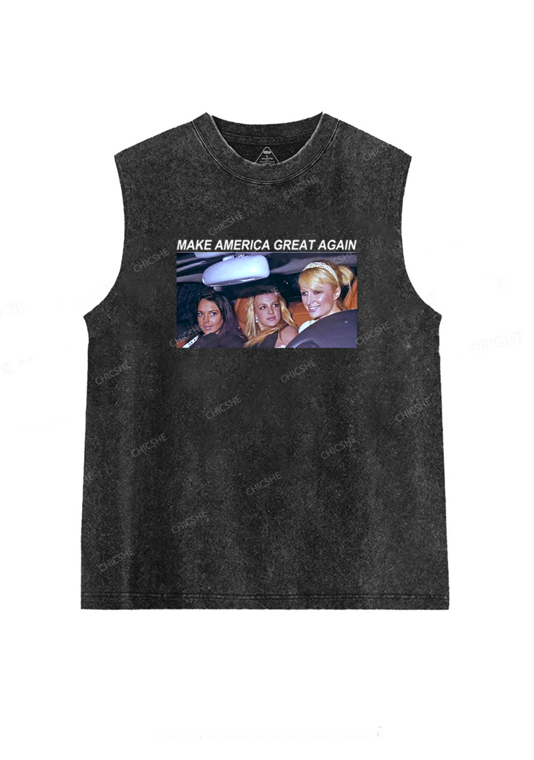 Make America Great Again Y2K Washed Tank Chicshe