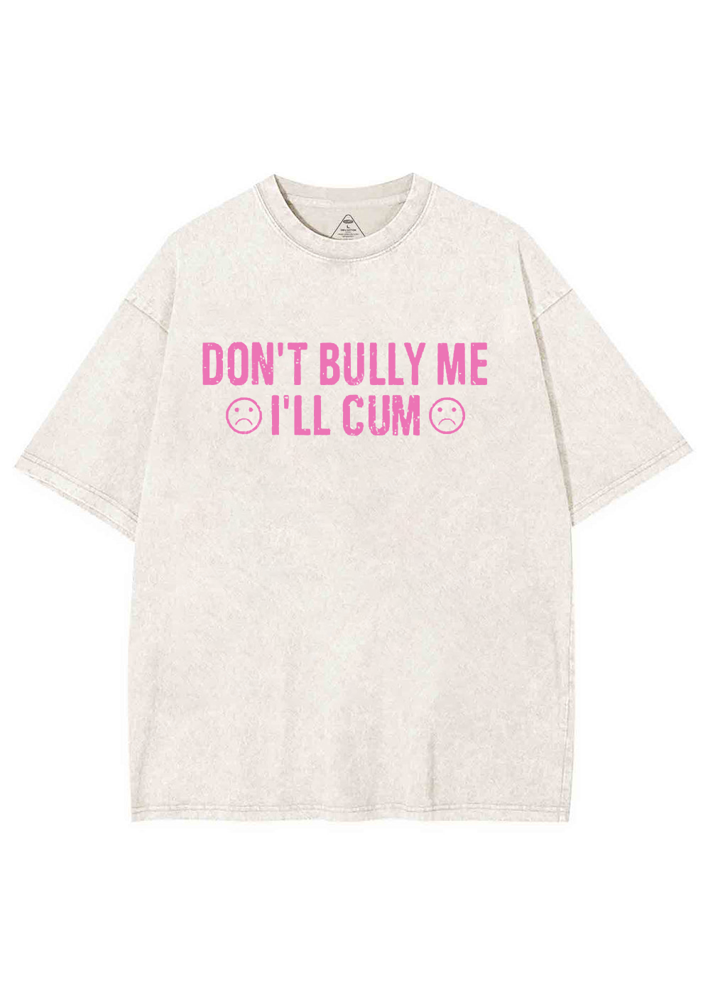 Don't Bully Me Y2K Washed Tee Chicshe