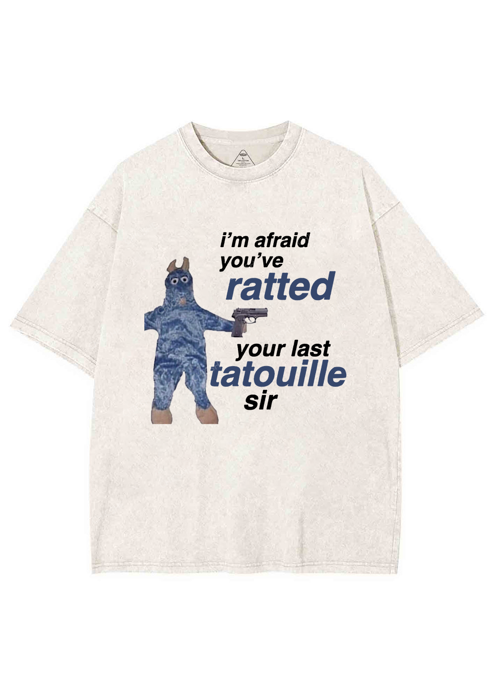 Ratted Last Tatouille Y2K Washed Tee Chicshe