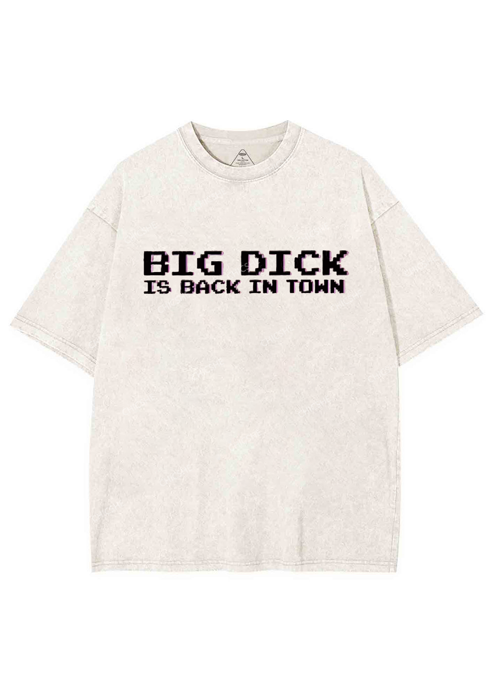 Big Is Back In Town Y2K Washed Tee Chicshe