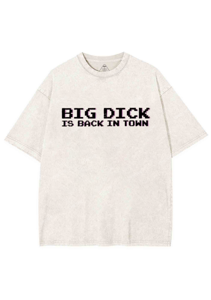 Big Is Back In Town Y2K Washed Tee Chicshe