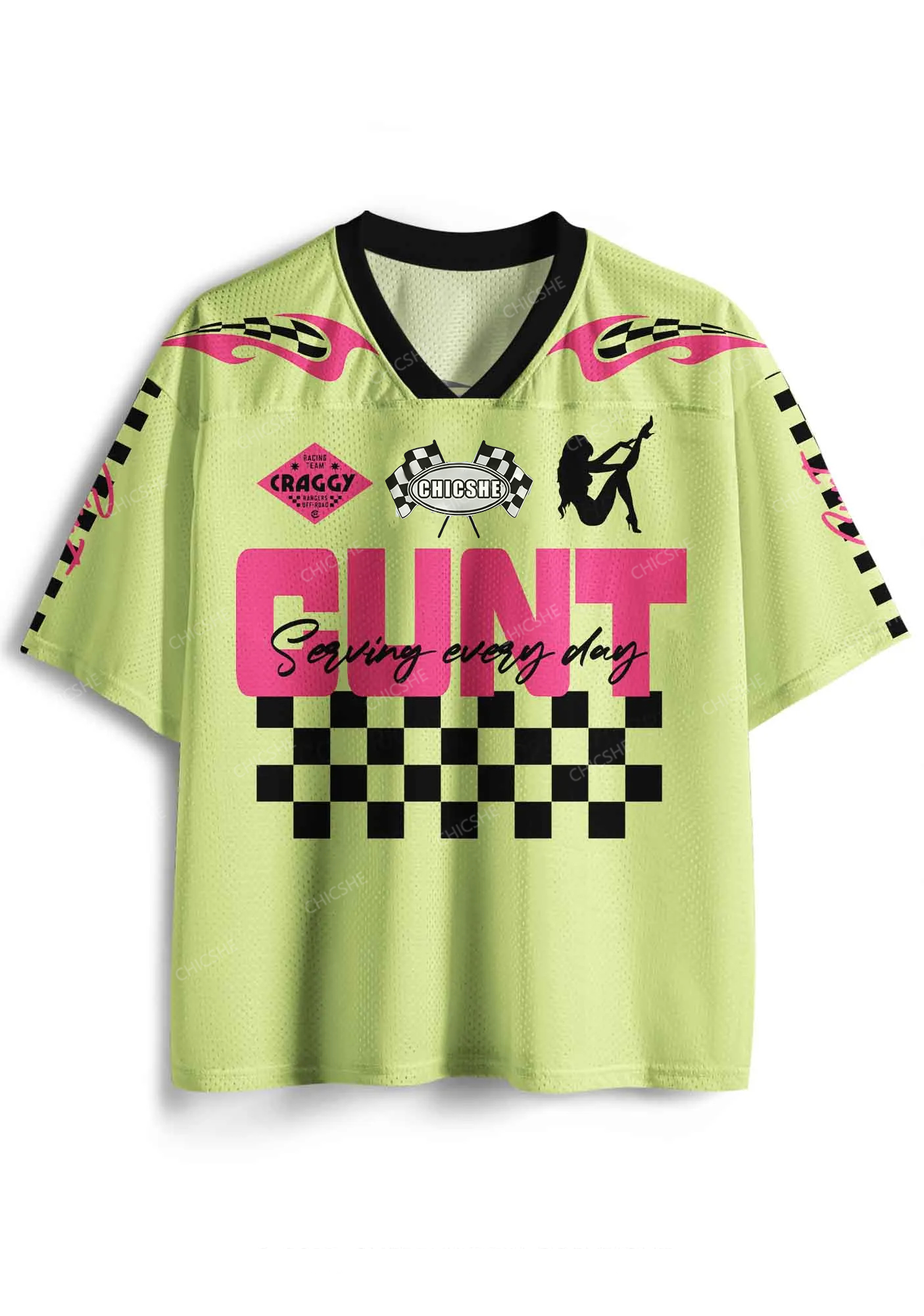 Custom Yellow Cxxt Y2K Sport Jersey Shirts Chicshe