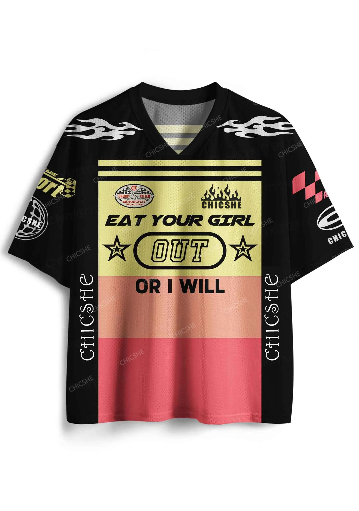 Custom Eat Your Girl Out Y2K Pride Sport Jersey Shirts Cherrykitten