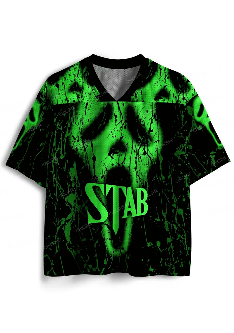 Custom Halloween Stab Ghost Y2K Sport Jersey Shirts Chicshe