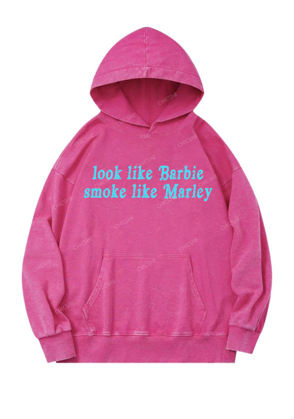 Smoke Like Marley Y2K Washed Hoodie Cherrykitten