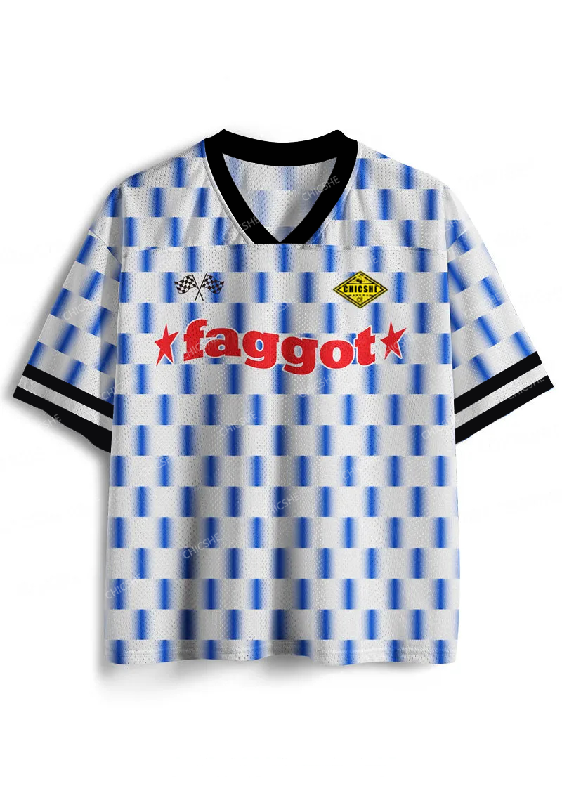 Custom Red Stars Faggot Pride Y2K Sport Jersey Shirts Cherrykitten